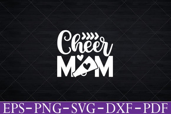 Cheer Mom Cute Slogan Printed T-Shirt Graphics and Crafts Review