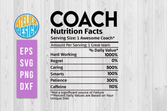 Coach Nutrition Facts Svg Graphics and Crafts Review