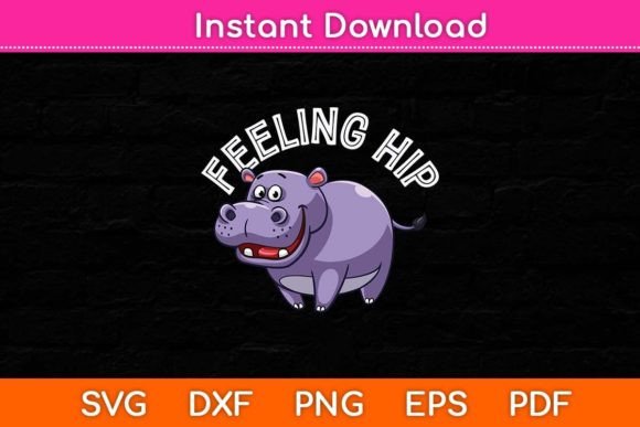 Feeling Hip Hippopotamus Hippo Lovers Graphics and Crafts Review