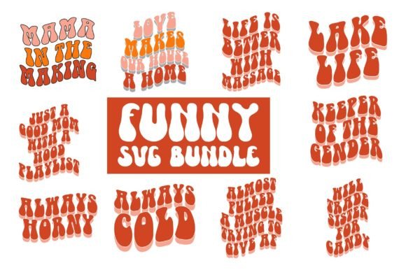 Funny SVG Bundle Funny SVG Design Bundle for Graphics and Crafts
