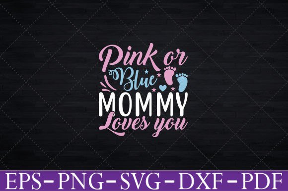 Gender Reveal Mommy Mom T-Shirt Funny Graphics and Crafts