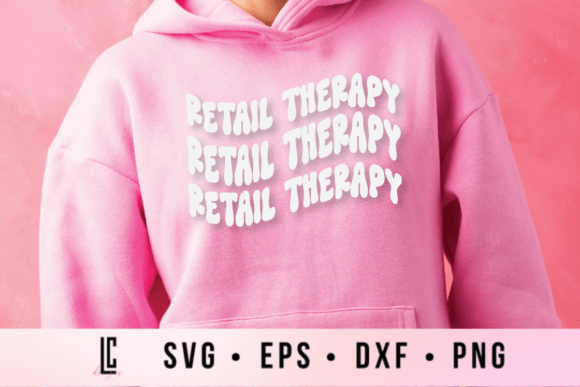 Shopping SVG Retail Therapy SVG Graphics for Crafts